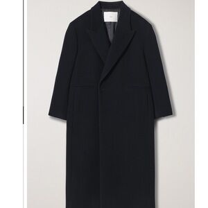 DUNST OVERSIZED DOUBLE COAT BLACK